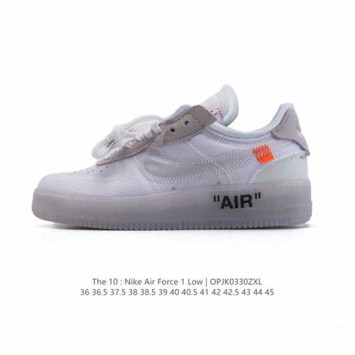 Nike Off-White X Air Force 1 Ow Air Ao4606 36 36.5 37.5 38 38.5 39 40 40.5 41 4