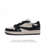 louis Vuitton X Travis Scott X Nike Air Jordan 1 Low Og Sp Damier Azur Brown Lv