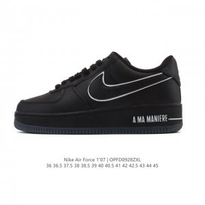 Nike Air Force 1 '07 Air Force One low-top, versatile, thick-soled, height-enha