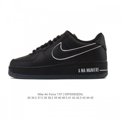 Nike Air Force 1 '07 Air Force One low-top, versatile, thick-soled, height-enha