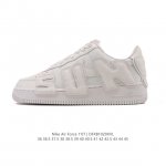 Company-grade Nike Air Force 1 '07 Low platform sneakers, featuring a thick sole