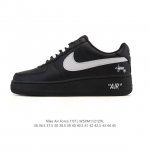 Nike Air Force 1 '07 Low, a versatile, platform, low-top white sneaker with cus