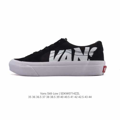 Vans Sk8-Low classic style, Xiaohongshu hot-selling low-top casual canvas splici