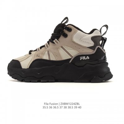 Company-grade Fila Trek 1S We Fleece Mid-top Height-Increasing Functional Sneake