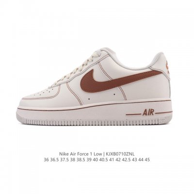 Company-level Af1 Nike Air Force 1 '07 Low Air Force One white shoes with thick
