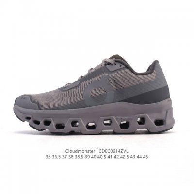 Corporate-level On Cloudmonster running shoes, thick-soled height-enhancing dadd