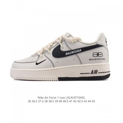 Company-level Af1 Nike Air Force 1 '07 Low Air Force One white shoes deconstruc