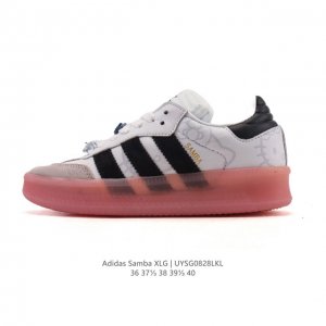 The adidas Ad Samba Xlg Samba Oversized Thick-Sole Series is a versatile platfo