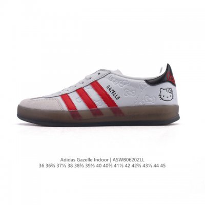 Adidas Originals Gazelle Indoor Retro Trefoil Non-slip Transparent Rubber Sneake