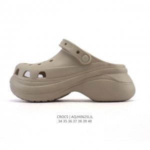 Crocs Beach Hole Shoes Women's Casual Thick-soled Height-enhancing Sandals Crocs