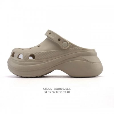 Crocs Beach Hole Shoes Women's Casual Thick-soled Height-enhancing Sandals Crocs
