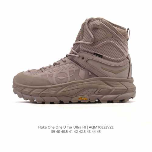 Pure original Hoka One One Tor Ultra High Tor fabric leather trendy and comforta