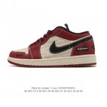 Company Grade Nike Air Jordan 1 Low AJ1, 2026 New Year Red Limited Edition Low-