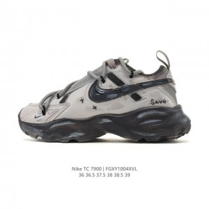 Nike TC 7900 sneakers, new chunky sneakers. The interwoven webbing and swoosh, a