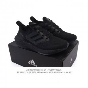 Adidas Ultraboost 21 Popcorn Low-top Smooth Running Shock Rebound Running Shoes