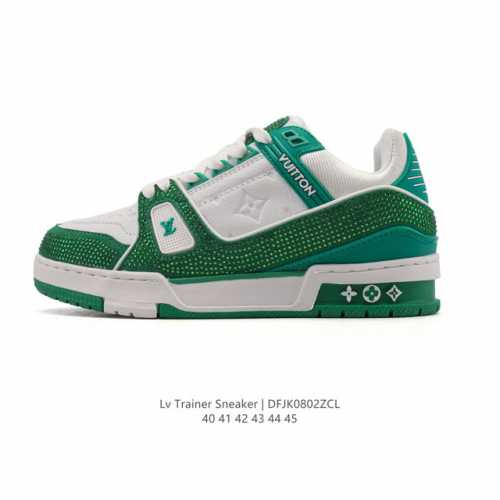 Louis Vuitton LV Louis Vuitton sneakers, fashionable sneakers, trendy thick-sole