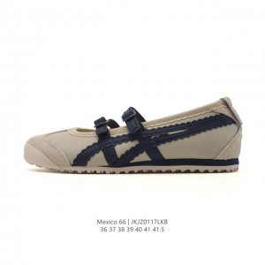 New Arrival: Onitsuka Tiger Mexico 66 Tgrs Mary Jane Ballet Running Shoes. The O