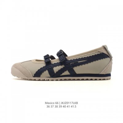 New Arrival: Onitsuka Tiger Mexico 66 Tgrs Mary Jane Ballet Running Shoes. The O