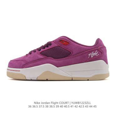 Nike Jordan Flight Court Fashionable Casual Non-Slip Durable Low-Top Sports Sho