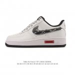 Company-grade Nike Air Force 1 '07 Low platform sneakers, featuring a thick sole