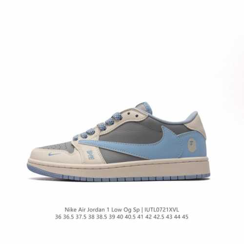 Nike Air Jordan 1 Low Og Sp Military Blue Aj1 1 Aj1 1 Aj1 1 Ts Swoosh Dm7866 36
