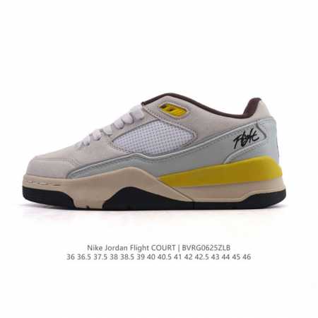 Nike Jordan Flight Court Fashion Casual Non-slip Wear-resistant Low-top Sneakers - Click Image to Close