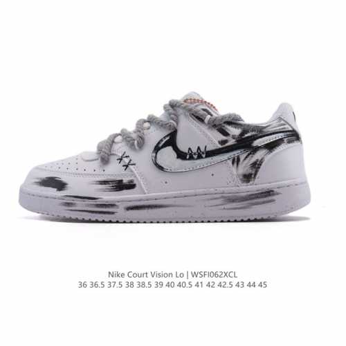 Corporate Nike Court Vision Low Campus Style Retro Basketball Sneakers Men's an