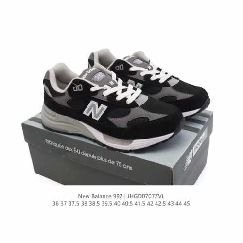 Corporate-level New Balance 992 Retro style, simple, classic, comfortable, vers