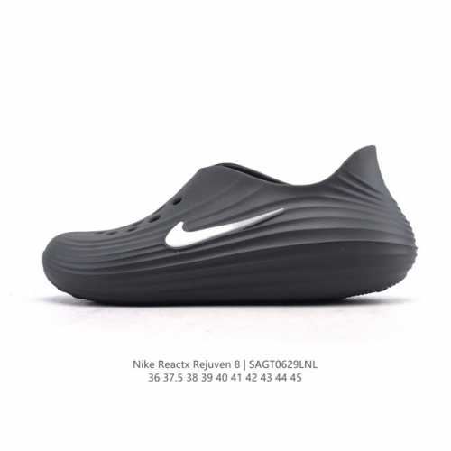 Nike Reactx Rejuven8 Beach Shoes Soft Rebound Wear-resistant Breathable Sandals