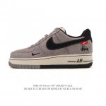 Nike Air Force 1 '07 Low, a versatile, platform, low-top white sneaker with cus