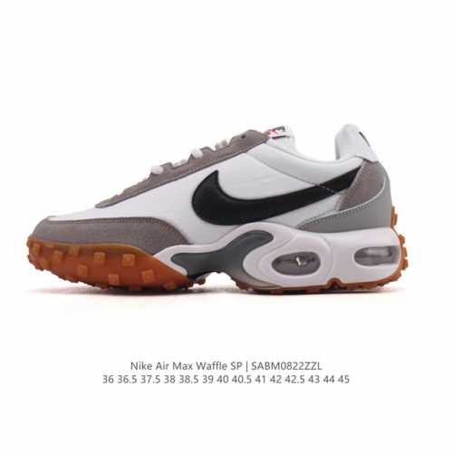 Nike Air Max Waffle Sp Action Green casual running shoes, air-cushioned and cush