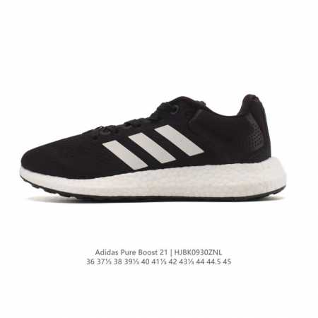 Authentic Adidas Pureboost 21 W 2025 Fall New Style Boost Cushioning Sports Casu - Click Image to Close