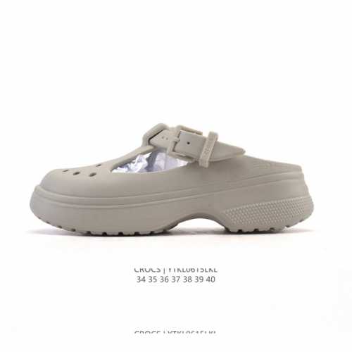 Corporate-level Crocs Beach Hole Shoes Women's Casual Thick-soled Height-enhanci
