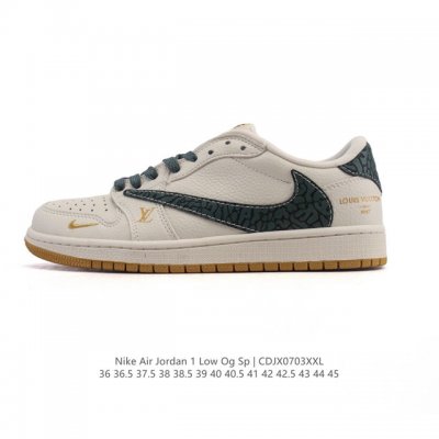 Company-level genuine Nike Air Jordan 1 Low Og Sp Military Blue Aj1 Joe 1 rever