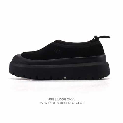 Authentic Ugg retro low-top sneakers for men and women, trendy leather and fur