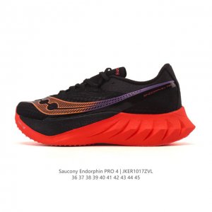 Saucony Endorphin Pro 4 Land Speed Racing Carbon Plate Running Shoes: Comfortabl