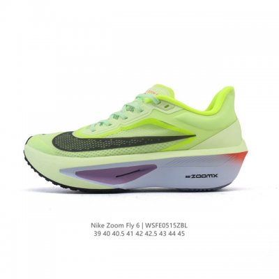 Corporate Nike Zoom Fly 6 Marathon Carbon Plate Beige Black Running Shoes Men's