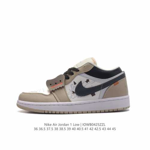 Nike sole nike Air Jordan 1 Low Gs White Black Phosphor Aj1 553558 36 36.5 37.5