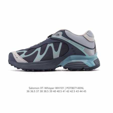 Salomon Xt-Whisper co-branded silver-pink trendy retro running shoes are a styli - Click Image to Close