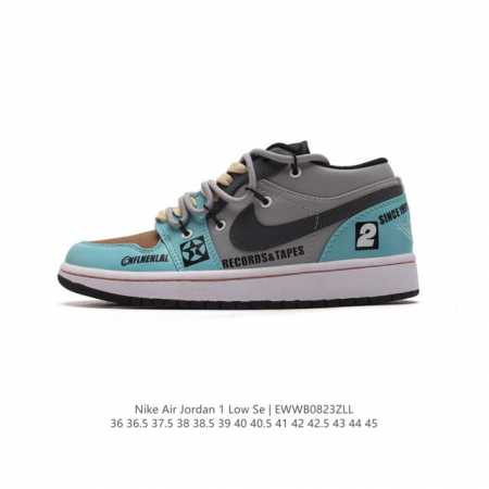Nike sole nike Air Jordan 1 Low Gs White Black Phosphor Aj1 Fb7168 36 36.5 37.5 - Click Image to Close