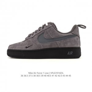 Company-grade Nike Air Force 1 '07 Low platform sneakers, featuring a thick sole