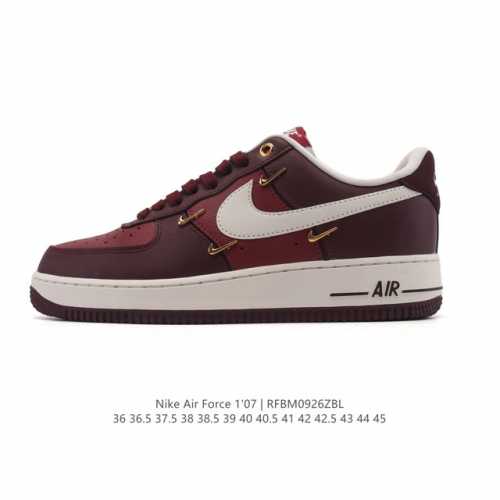Nike Air Force 1 '07 Air Force One white cushioned low-top, versatile, thick-so
