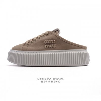 New company-level Miumiu thick-soled height-enhancing sports shoes, a fashionabl