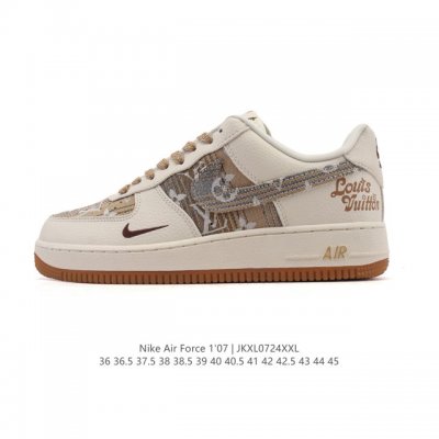 a company-grade Nike Air Force 1 '07 Low, a versatile, white, thick-soled sneake