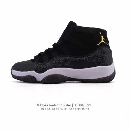 Nike Air Jordan 11 Retro Men's and Women's Sports Shoes Aj11 Classic design, lo