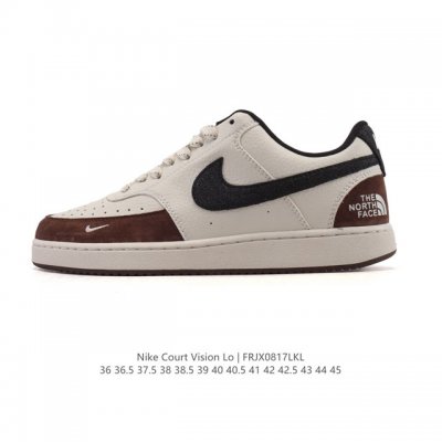 Nike Court Vision Low, a retro, low-top basketball sneaker for men and women. T