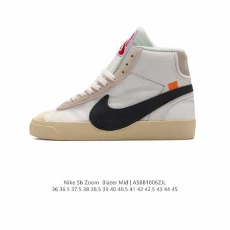 off-White X Nike Blazer Mid Ow # # # 95%# # Aa3832- 36 36.5 37.5 38 38.5 39 40 - Click Image to Close
