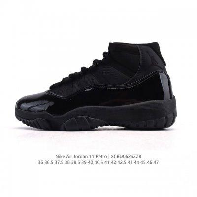 Nike Air Jordan 11 Retro Men's and Women's Sports Shoes Aj11 Classic design, lo