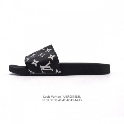 llouis Vuitton Waterfront Mule Slides Printed Summer Fashion Wear Indoor And
