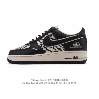 Corporate Nike Air Force 1 '07 Low Air Force One White Shoes with Air Cushioning